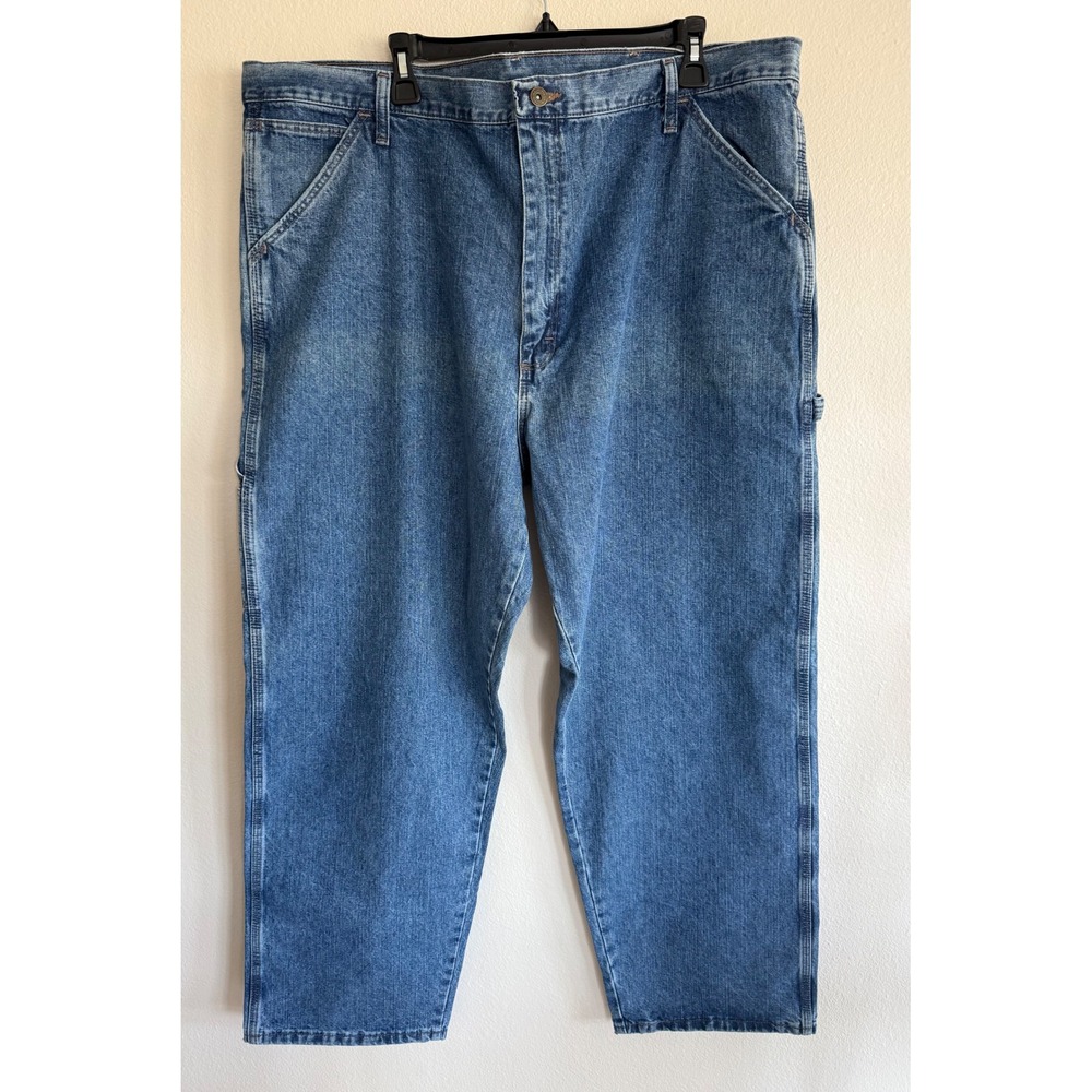 Wrangler Men Carpenter Jeans Size 42 x 30 Utility Work Casual Cotton